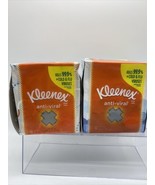 (2) Kleenex Anti-Viral Facial Tissues 3 Ply 8.20&quot; x 8.20&quot; Flu White Soft - $10.59