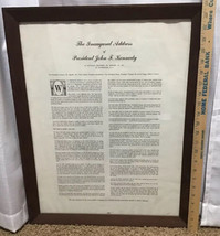 The Inaugural Address Of President John F Kennedy Presented By Senator P.A.Hart - £212.35 GBP