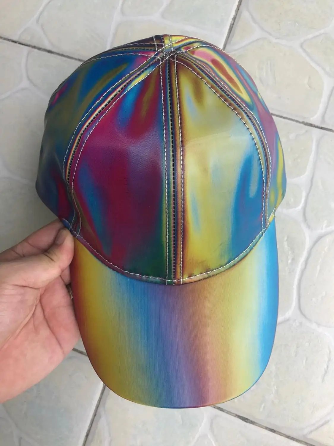 Back To The Future Marty McFly Hat Color Change Rainbow Baseball Cap Adjustable - £28.09 GBP