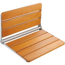 VEVOR Folding Teak Shower Seat, 20.9 x 16'' Unfolded, Wall Mounted Fold Up Showe - $2,650.76 MXN
