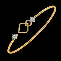 14 karat 18kt diamond bracelet bangle jewelry for gift - £672.21 GBP