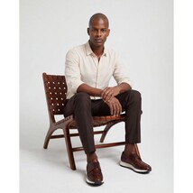 The Obsidian Tan Python Leather Men Sneaker image 13