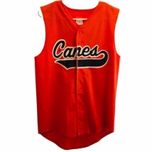 Vtg Canes Orange &amp; Black Adult Small #31 Sports Jersey Sleeveless High Five - £33.44 GBP