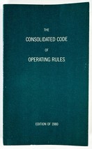 1980 The Consolidated Code Of Operating Rules Train Conductors Railroad Operator - £7.10 GBP