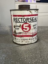 Vintage 16 oz Rectorseal 5 Pipe Thread Compound Tin Can  70 % Full - $7.69
