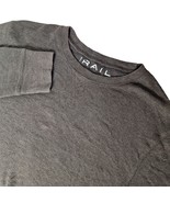 The Rail Men&#39;s Thermal T Shirt Size Large Solid Gray Long Sleeve Crew Neck - $29.40 CAD