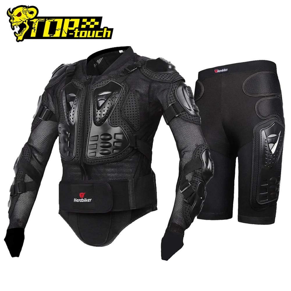 HEROBIKER Motorcycle Jacket Men Full Body Armor Motorcycle Motocross Racing Moto - £30.42 GBP+