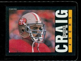 Vintage 1985 TOPPS Football Trading Card #151 ROGER CRAIG San Francisco 49ers - £8.50 GBP