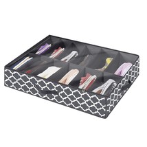 Shoe Organizer Under Bed, Shoes Storage Containers Box (Fit 12 Pairs) With Sturd - £22.36 GBP