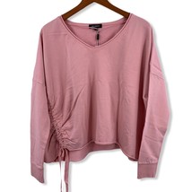 525 America Pink Oversized Crop Sweatshirt Medium - £36.96 GBP