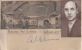 Arthur Elvin MBE Sports Wembley Stadium Owner Hand Signed Autograph - £28.05 GBP