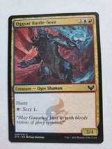 MTG Magic The Gathering Card Oggyar Battle-Seer Creature Ogre Shaman Strixhaven - £5.93 GBP