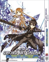 Anime DVD Sword Art Online Complete Box Set All Season and Movie English Audio - £47.94 GBP