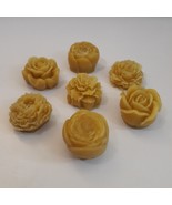100% Natural Pure Yellow Beeswax 7 Flowers Rose Peony Floral Candle Wax ... - $12.58