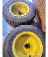 JOHN DEERE 155C FRONT WHEELS / RIMS &amp; TIRES 16X6.50-8 (PAIR / SET) - $98.99