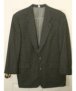 RENE LEZARD ITALY BLACK KHAKI BEIGE STUNNING PLAID MENS WOOL JACKET BLAZ... - €20,14 EUR