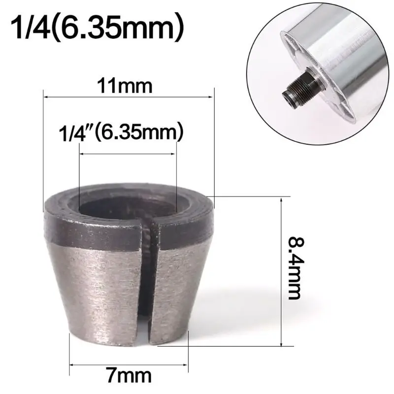 6mm 6.35mm 8mm Collet Chuck Adapter Engraving Tming hine Electric Router... - $3,050.85 MXN