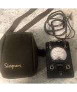 SIMPSON Teledata 8455 Line Loop Ohm Tester/Meter Test Leads &amp; Case USA - $44.10