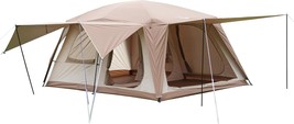 Vidalido 8-10 Person Camping Tent With 3 Door 2 Room Large Family Cabin ... - £287.22 GBP