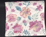 Baby Blanket Floral Flowers Pink Sherpa No Tag - $13.99