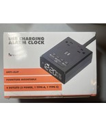‎Newhouse Alarm Clock NHAC-001, Alarm Clock With USB Ports &amp; Surge Prote... - $24.74