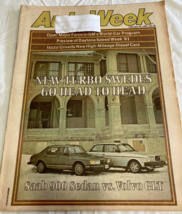 AutoWeek magazine February 16, 1981 issue Saab Volvo cover - $365.56 MXN
