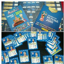 RUSSIA 2018 WORLD CUP CARD GAME + PANINI ALBUM + POSTER + MAGAZINE - £38.49 GBP