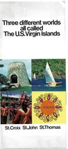 1970s Original Vintage Travel Brochure US Virgin Islands Caribbean Touri... - £18.03 GBP