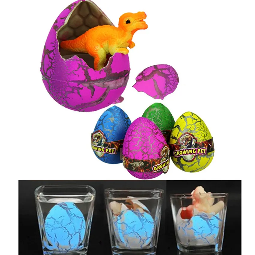 5Pcs Large Colorful Water Hatching Inflation Dinosaur Egg Egg Surprise - £12.13 GBP