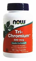 NOW Foods - Tri-Chromium 500 mcg. - 180 Vegetarian Capsules - $22.94
