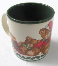 Potpourri Press Christmas Teddy Bear Collectible Paraglazed Coffee Mug Made In K - £11.79 GBP