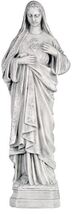 Immaculate Heart of Virgin Mary Christian Religious sculpture statue 18" - $157.41