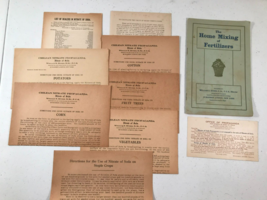 1911 Home Mixing Of Fertilizers &amp; Straight Formulas, Nitrate Of Soda +Leaflets - £14.98 GBP