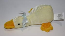 Burton &amp; + Burton Baby Duck Rattle 6&quot; Soft Toy Platypus Small Stuffed Animal Bow - £11.35 GBP