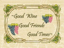 Good Wine Good Friends Alcohol Merlot Chardonay Liquor Spirits Metal Sign - $19.95