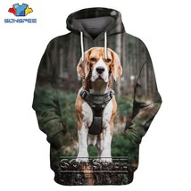 SONSPEE 3D Print Beagles Cute Dog  Hoodie Women Men&#39;s Casual Sweatshirt Harajuku - £109.51 GBP