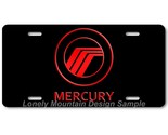 Mercury Inspired Art Red on Black FLAT Aluminum Novelty Auto License Tag... - £14.07 GBP