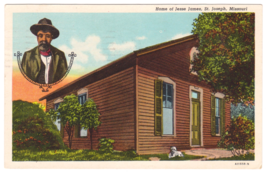 Vtg Postcard-Home of Jesse James-St. Joseph MO-WB~MO1 - £1.59 GBP