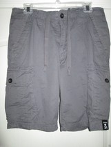 Union Cotton Inner Drawstrings Cargo Men’ Shorts Dark Gray 31 R (32” measured)  - £13.38 GBP