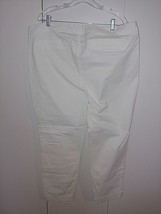 Old Navy Pixie Ladies White Chino Ankle Length COTTON/SPANDEX PANTS-18R-NWT-NICE - £11.02 GBP