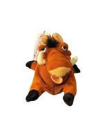 The Disney Store Lion King Pumba Mini Bean Bag 8&quot; Plush Beanie Toy - $13.51 CAD