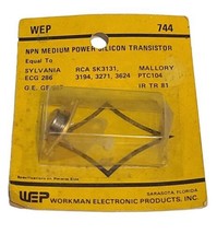 WEP744 Npn Power Transistor Rep. ECG286 / GE-267 / PTC104 And More - $5.14