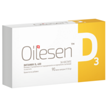 Oilesen Vitamin D3, Oilesen Vitamin D3 400 mg 90 capsules immune system, bones - £20.32 GBP