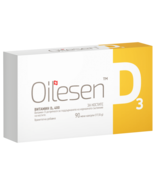 Oilesen Vitamin D3, Oilesen Vitamin D3 400 mg 90 capsules immune system,... - $35.65 CAD