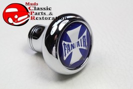 Maltese Iron Cross Deluxe Fan Air Dash Knob Truck Hot Rat Street Rod Gloss Blue - £791.35 GBP