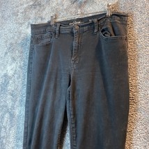 Lucky Brand Jeans Womens 12 32x25 Black Dark Wash MidRise Brooke Legging... - £12.25 GBP