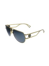 Versace aviator metal sunglasses with grey lens in Gold - size 60mm - £133.02 GBP