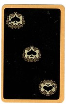3 OF SPADES Playing Card Vintage BAZHENOV 1967 USSR LENINGRAD Color Plan... - $1.99