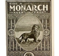 Monarch Bicycles Lion 1897 Advertisement Victorian Bikes Keep In Front ADBN1LLL - £16.39 GBP