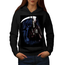 Wellcoda Grim Reaper Death Kill Womens Hoodie, Crazy Casual Hooded Sweatshirt - £29.42 GBP